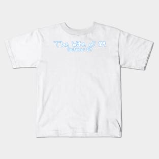 The Bite of 89 October 27 (White and Blue) Kids T-Shirt